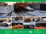 آماده باش نیروهای خدمات شهری / تداوم نمک پاشی و برف روبی معابر سطح شهر فیروزکوه