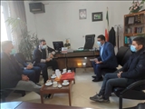 جلسه هم اندیشی رئیس اداره فرهنگ و ارشاد اسلامی با شهردار شهر ارجمند فیروزکوه