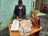 برگزاری  کتابت آیاتی از قرآن در اولین نماز جمعه ماه رمضان در فیروزکوه