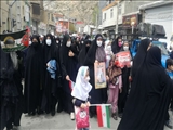 حضور پرشور فرهنگیان و دانش آموزان شهرستان فیروزکوه در راهپیمایی روز قدس