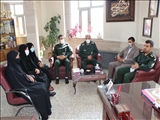 حضور فرمانده سپاه ناحیه فیروزکوه در اداره آموزش و پرورش و تبریک هفته بزرگداشت مقام معلم