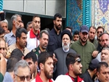 حضور آیت‌الله رییسی در روستای سیل‌زده مزداران فیروزکوه