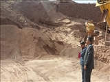 بازدید رئیس اداره صمت فیروز کوه ازمعدن سنگ لاشه کهنه در، درشهرستان فیروزکوه