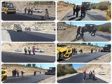 بازدید معاون عمران فرمانداری از عملیات اجرایی بهسازی و روکش آسفالت جاده روستای اندریه