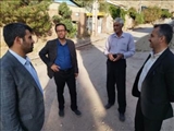 بازدید فرماندار  فیروزکوه از نحوه  اجرای عملیات ساخت پل انزها