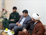 مسولان فیروزکوه به دیدار همسر شهید «حبیب الله ملکدار» رفتند