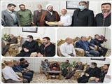دیدار مسولان فیروزکوه از برادر شهید ذبیح الله تاج الدین