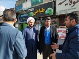 بازدید فرماندار از نحوه اجرای پروژه اصلاح هندسی میدان امام خمینی (ره) فیروزکوه