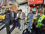 تجلیل از رانندگان تاکسی های درون شهری فیروزکوه به مناسبت هفته حمل و نقل