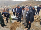 غرس نهال ایثار در گلزار شهدای بهشت سجاد شهرستان فیروزکوه