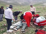 نجات جان فرد مفقود شده در ارتفاعات روستای طهنه