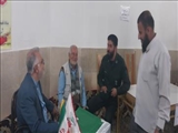 استقرار میز خدمت بنیاد شهیدو امور ايثارگران در نمازجمعه فیروزکوه برای پاسخگویی به جامعه ایثارگران شهرستان 