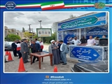 برپایی ایستگاه صلواتی حضرت علی بن موسی الرضا (ع) شهرداری در ورودی شهر فیروزکوه