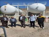گشت مشترک بازرسی و نظارت از جایگاه عرضه گاز مایع سیاده در شهرستان فیروزکوه