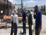 پیگیری سرپرست بخشداری ارجمند از آسیب دیدگان سیل روستای سله بن