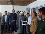دیدار مسولان با خانواده شهید مدافع حرم ابراهیم عشریه 