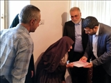دیدار  فرماندار شهرستان فیروزکوه با خانواده "شهید سید عبدالله دریاباری"