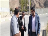 بازدید فرماندار و شهردار فیروزکوه از پل خیابان شهید مطهری و پروژه احداث دیوار ساحلی نهر کنگرخانی
