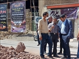 بازدید فرماندار از پروژه احداث دیوار حائل روستای مزداران فیروزکوه 