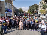 راهپیمایی ضد صهیونیستی و حمایت از مقاومت در شهرستان فیروزکوه