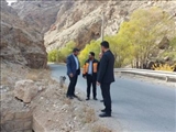 ایمن سازی و احداث دیوار سنگی آبرو تنگه بهانک در بخش ارجمند فیروزکوه