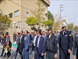 برگزاری راهپیمایی ۱۳ آبان در فیروزکوه