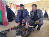 گلباران مزار شهدای فیروزکوه همزمان با سوم خرداد؛ سالروز فتح خرمشهر