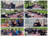 برگزاری مراسم زیارت عاشورا در جوار مزار شهدای گمنام پارک امیری فیروزکوهی
