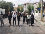 پیاده روی جاماندگان اربعین حسینی در شهرستان فیروزکوه