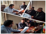 دیدار اعضای شورای اسلامی روستای کمند با بخشدار مرکزی