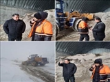 بازدید بخشدار مرکزی از محورهای مواصلاتی بخش مرکزی فیروزکوه