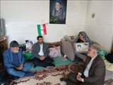 دیدار فرماندار فیروزکوه با مادر "شهید سید ابوالفضل دریاباری"