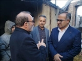 بازدید سرپرست فرمانداری فیروزکوه از منازل مسکونی دچار حریق روستای لزور