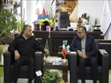 دیدار فرمانده انتظامی شهرستان با سرپرست فرمانداری