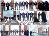 مزار شهدای گمنام و شهدای شهر ارجمند همزمان با گرامیداشت دهه مبارک فجر گلباران شد