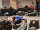 دیدار اعضای شورا و دهیار روستای امین آباد با سرپرست بخشداری مرکزی