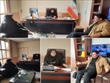 دیدار رییس شورا و دهیار روستای محمودآباد با سرپرست بخشداری مرکزی