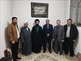 دیدار نوروزی فرماندار و امام جمعه شهرستان فیروزکوه با شیخ یدالله فضلی زاده(سراج)
