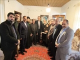 دیدار نوروزی برخی مسوولان شهرستان فیروزکوه با شماری از خانواده های شهدا در بخش ارجمند