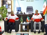دیدار رئیس و کارکنان جمعیت هلال احمر شهرستان فیروزکوه با فرماندار