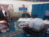 برگزاری میز خدمت مردمی در مصلای نماز جمعه شهرستان فیروزکوه