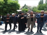 حضور فرماندار فیروزکوه در جمع عزاداران عاشورای حسینی شهر ارجمند و روستای شادمهن