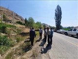 بازدید میدانی مسئولان از بخش ارجمند فیروزکوه با محوریت بررسی مسیر انتقال آب شرب به چزکین و جاده دسترسی سلمان