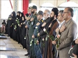 گلباران مزار شهدای فیروزکوه در آستانه سالروز اقامه اولین نماز جمعه