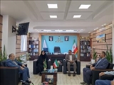 دیدار بخشدار مرکزی و اعضای شورای بخش با فرماندار فیروزکوه به مناسبت هفته دولت