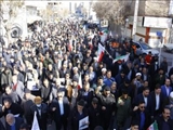 حضور پر شور مردم شهرستان فیروزکوه همگام با سایر اقشار مردم در راهپیمایی محکومیت اقدامات تروریستی اخیر