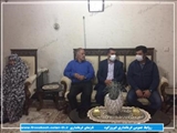دیدار فرماندار فیروزکوه با خانواده شهید قدمی