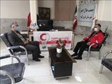 دیدار رئیس بنیاد شهید و امور ایثارگران فیروزکوه با رئیس اداره هلال احمرشهرستان 