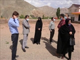 مدیر آموزش و پرورش فیروزکوه از مدرسه «بهار» روستای حصاربن بازدید کرد