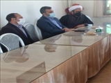 دیدار و گفتگوی امام جمعه فیروزکوه  با رئیس و کارکنان اداره صمت شهرستان فیروزکوه